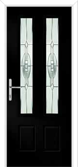Oulton Reflections Composite Front Door in Black
