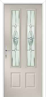 Oulton Reflections Composite Front Door in Cream