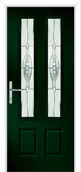 Oulton Reflections Composite Front Door in Green