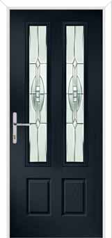 Oulton Reflections Composite Front Door in Anthracite Grey