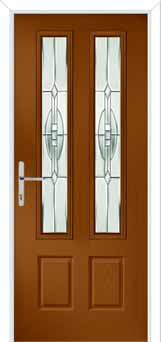 Oulton Reflections Composite Front Door in Oak