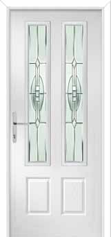 Oulton Reflections Composite Front Door in White