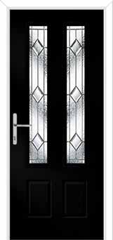 Oulton Simplicity Composite Front Door in Black