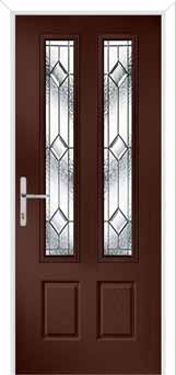 Oulton Simplicity Composite Front Door in Darkwood