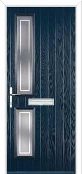 Twin Square Enfield Composite Front Door in Dark Blue