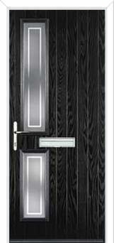 Twin Square Enfield Composite Front Door in Black