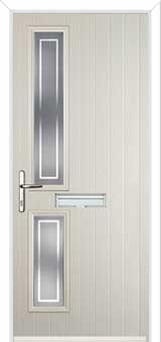 Twin Square Enfield Composite Front Door in Cream