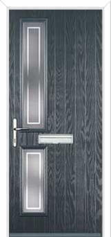 Twin Square Enfield Composite Front Door in Anthracite Grey