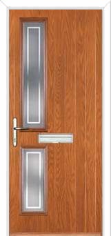 Twin Square Enfield Composite Front Door in Oak