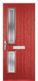 Twin Square Enfield Composite Front Door in Red