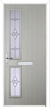 Twin Square Finesse Composite Front Door in Agate Grey