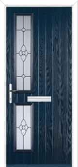 Twin Square Finesse Composite Front Door in Dark Blue
