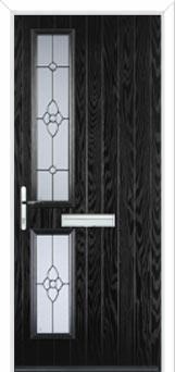 Twin Square Finesse Composite Front Door in Black