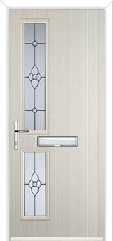 Twin Square Finesse Composite Front Door in Cream