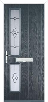 Twin Square Finesse Composite Front Door in Anthracite Grey