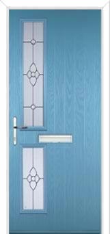 Twin Square Finesse Composite Front Door in Pastel Blue