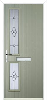 Twin Square Finesse Composite Front Door in Pebble Grey