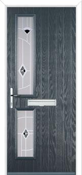 Twin Square Murano Composite Front Door in Anthracite Grey