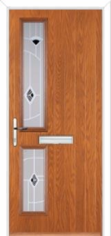 Twin Square Murano Composite Front Door in Oak