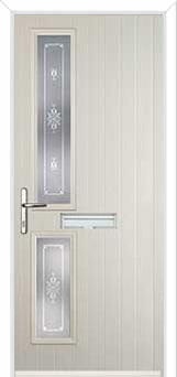 Twin Square Staxton Composite Front Door in Cream
