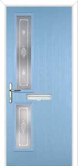 Twin Square Staxton Composite Front Door in Duck Egg Blue