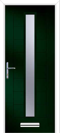 Monza 2 Augusta Centre Long Composite Door in Green