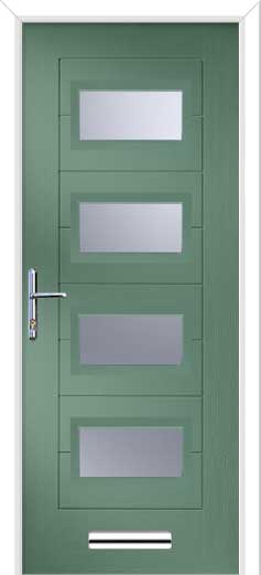 Monza 2 Oakmont Composite Door in Chartwell Green