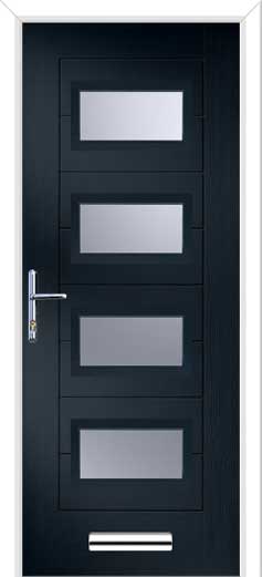 Monza 2 Oakmont Composite Door in Anthracite Grey