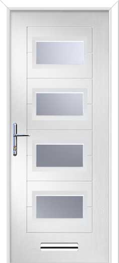 Monza 2 Oakmont Composite Door in White