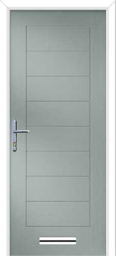 Monza 2 Solid Composite Door in Agate Grey