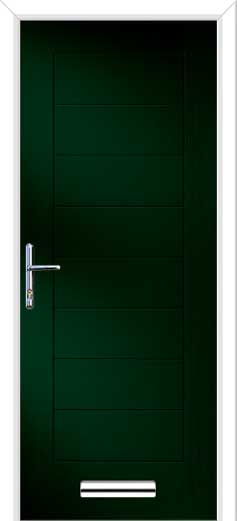Monza 2 Solid Composite Door in Green