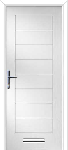 Monza 2 Solid Composite Door in White