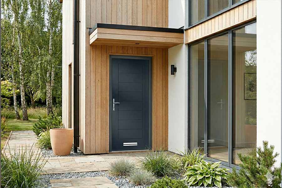 monza composite door in anthracite grey