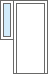 front door with left flag window