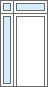 front door with left side panel and top light window