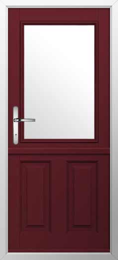 Beeston 1 Composite Stable Door in Deep Merlot