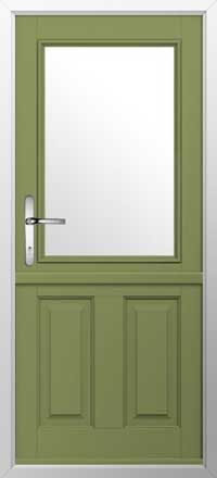 Beeston 1 Composite Stable Door in Forest Green