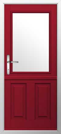 Beeston 1 Composite Stable Door in Ruby Red