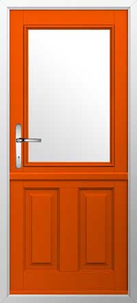 Beeston 1 Composite Stable Door in Tangerine
