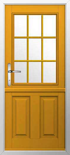 Beeston Georgian Bar Composite Stable Door in Amber Gold