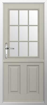 Beeston Georgian Bar Composite Stable Door in Pebble Grey
