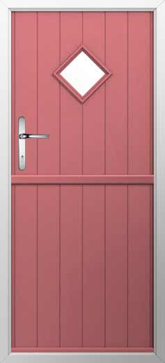 Flint 1 Composite Stable Door in Antique Rose