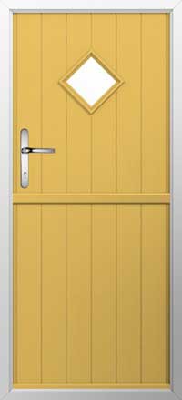 Flint 1 Composite Stable Door in Buttercup Yellow