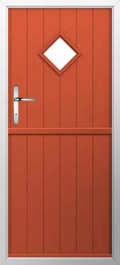 Flint 1 Composite Stable Door in Copper Flame