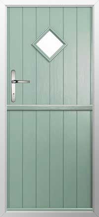 Flint 1 Composite Stable Door in Chartwell Green