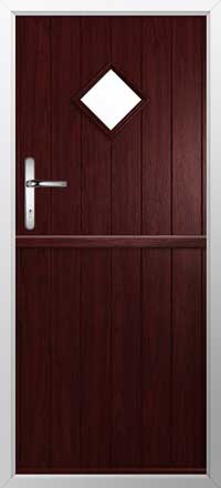 Flint 1 Composite Stable Door in Rosewood