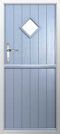 Flint 1 Composite Stable Door in Duck Egg Blue