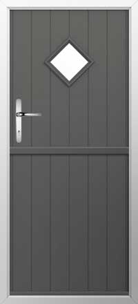 Flint 1 Composite Stable Door in Granite Grey