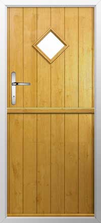 Flint 1 Composite Stable Door in Irish Oak