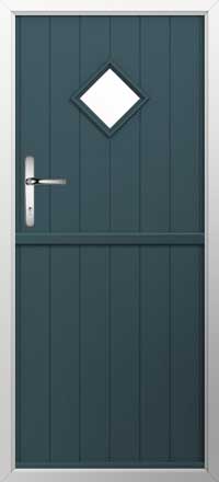 Flint 1 Composite Stable Door in Midnight Grey